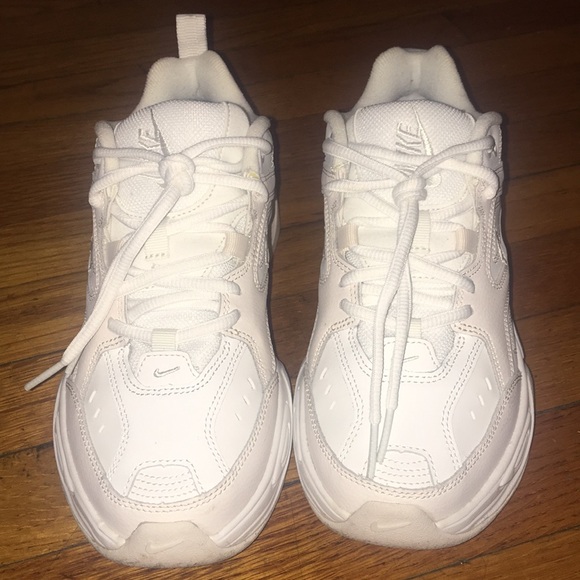 nike tekno white and cream